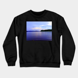 Lake Photography Art, Beautiful Blue Sky & Water Crewneck Sweatshirt